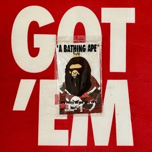 Bape Katakana white/red Tee